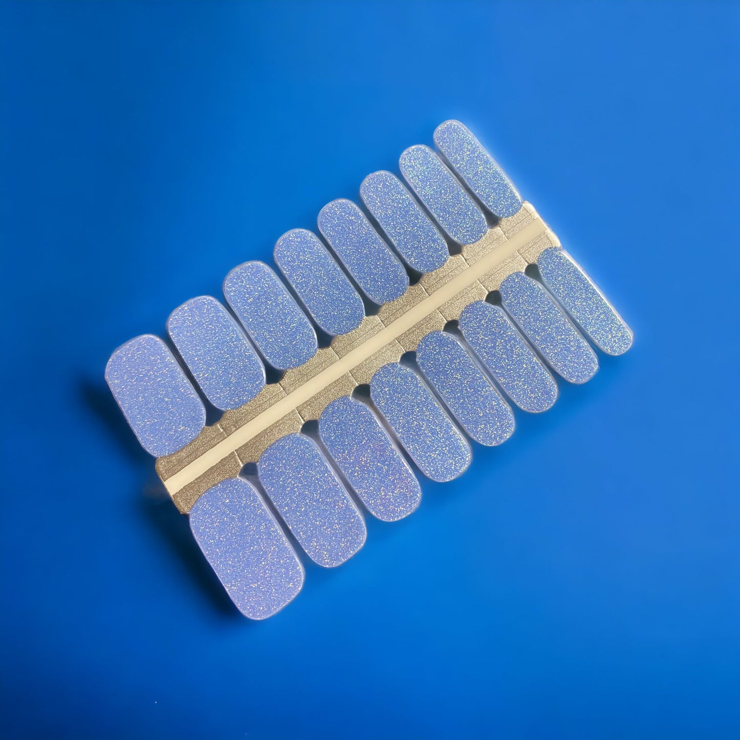 BeauMama Cerulean Glitter Nail Wraps