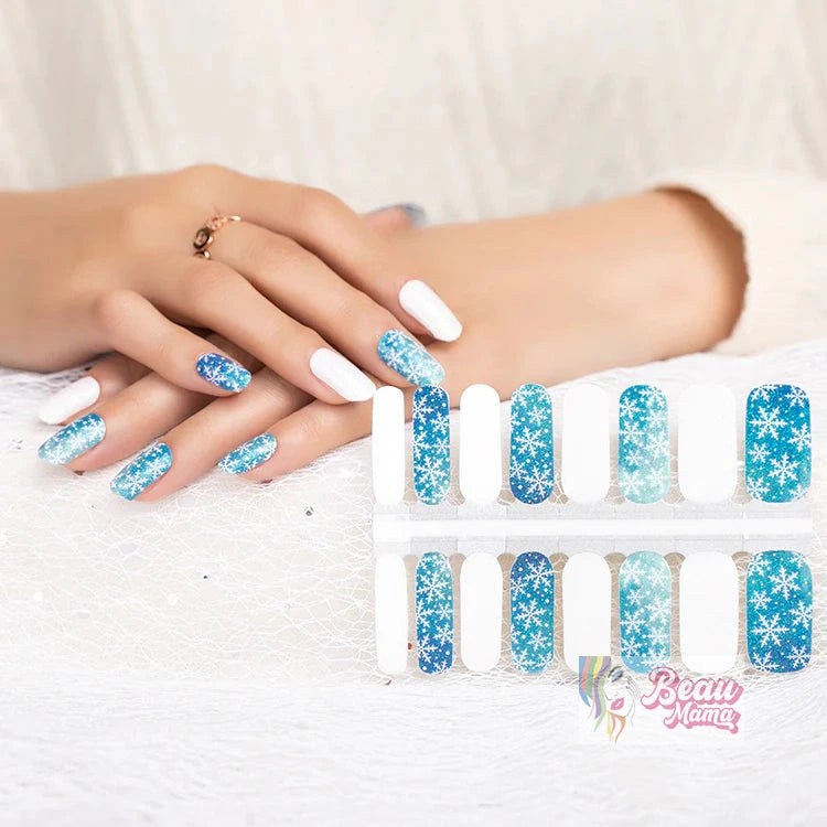 BeauMama Let it Snow Nail Wraps