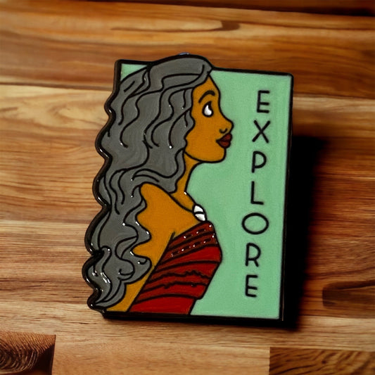 Explore Enamel Pin