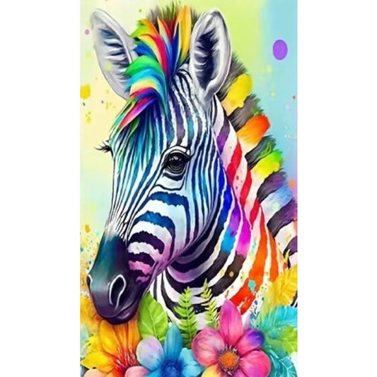 Paint-by-Numbers Kit - Zebra Colour Splash