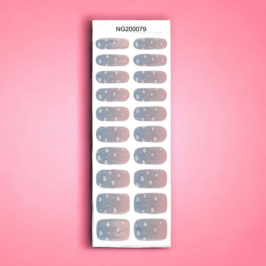 BeauMama Cloudy Day Semi Cured Gel Nail Wraps