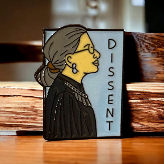 Dissent Enamel Pin