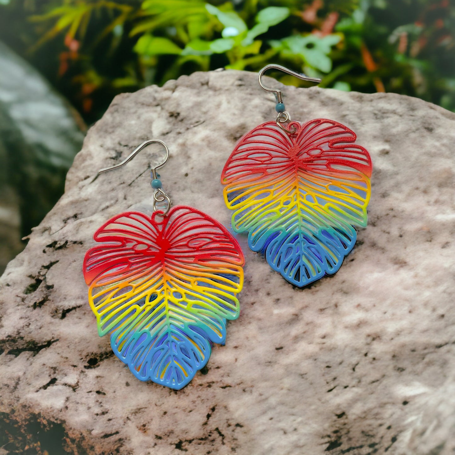 Rainbow Fronds Earrings