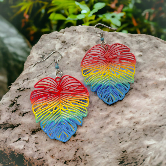 Rainbow Fronds Earrings