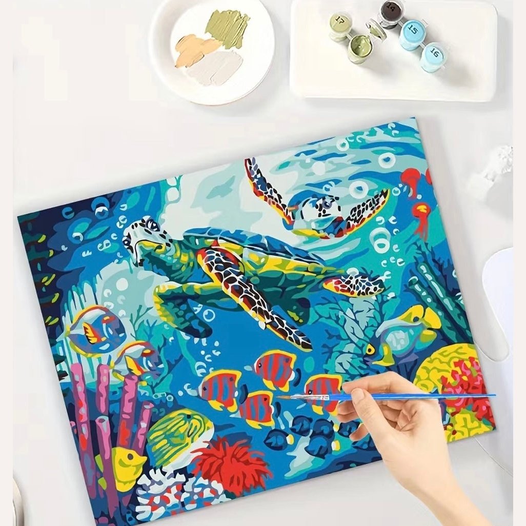 Paint-by-Numbers Kit - Warm Waters