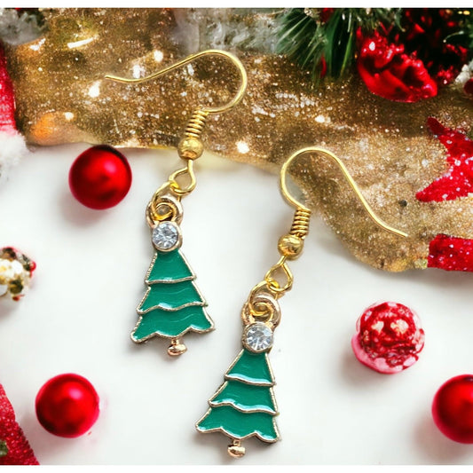 Christmas Tree Sparkle Earrings