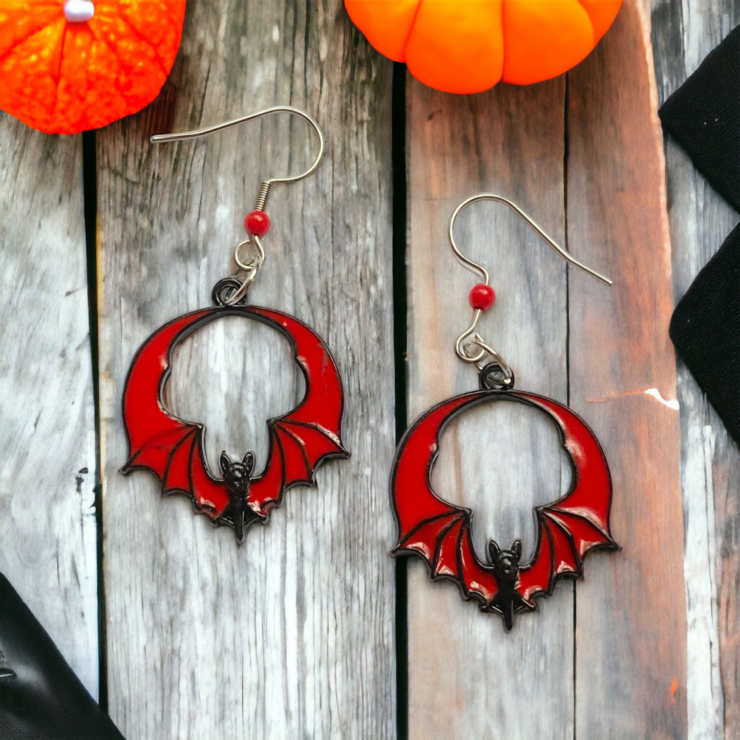 Halloween Bat Earrings