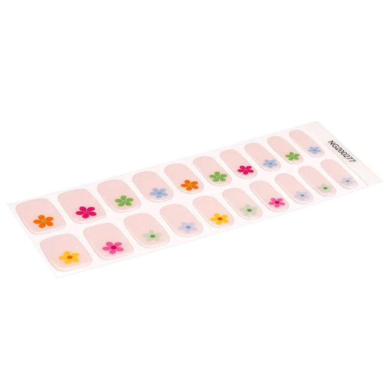 BeauMama Dainty Daisy Semi Cured Nail Wraps