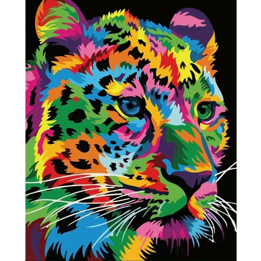 Paint-by-Numbers Kit - Colourful Cat