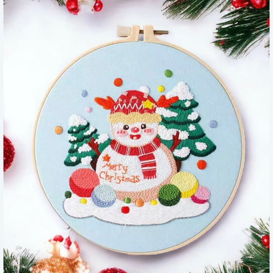 Snowy Fun Embroidery Kit