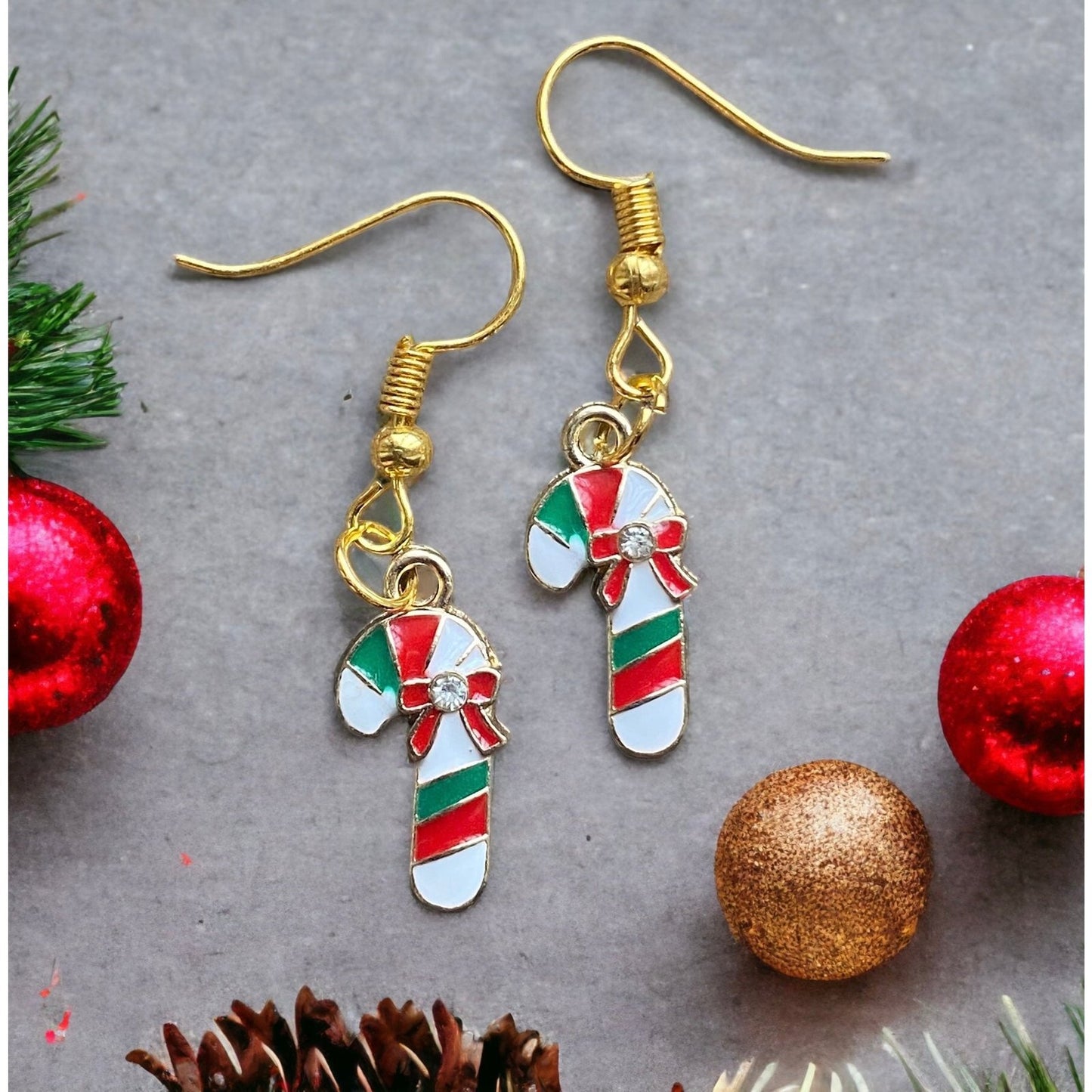 Sweet Candy Canes Earrings