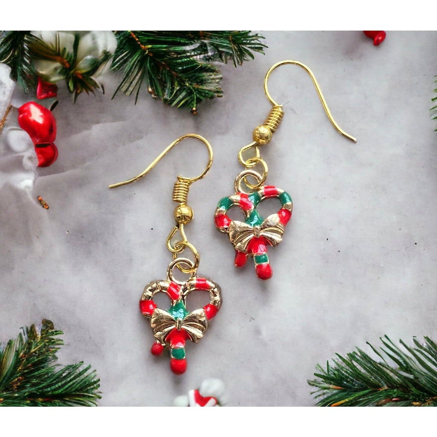 Twice as Nice Candy Cane Earrings