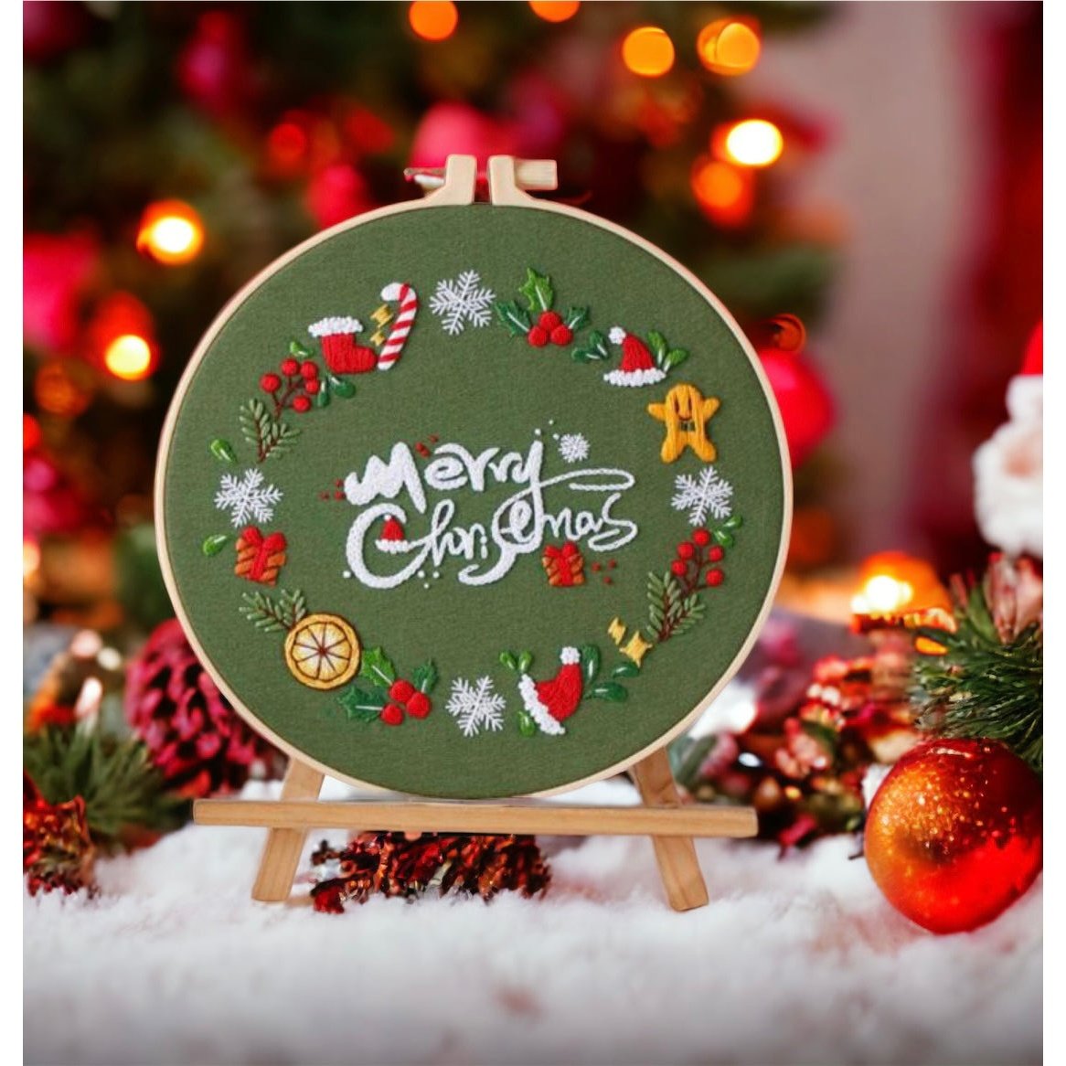 Yuletide Greetings Embroidery Kit