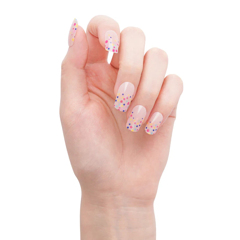 BeauMama Confetti Semi Cured Gel Nail Wraps