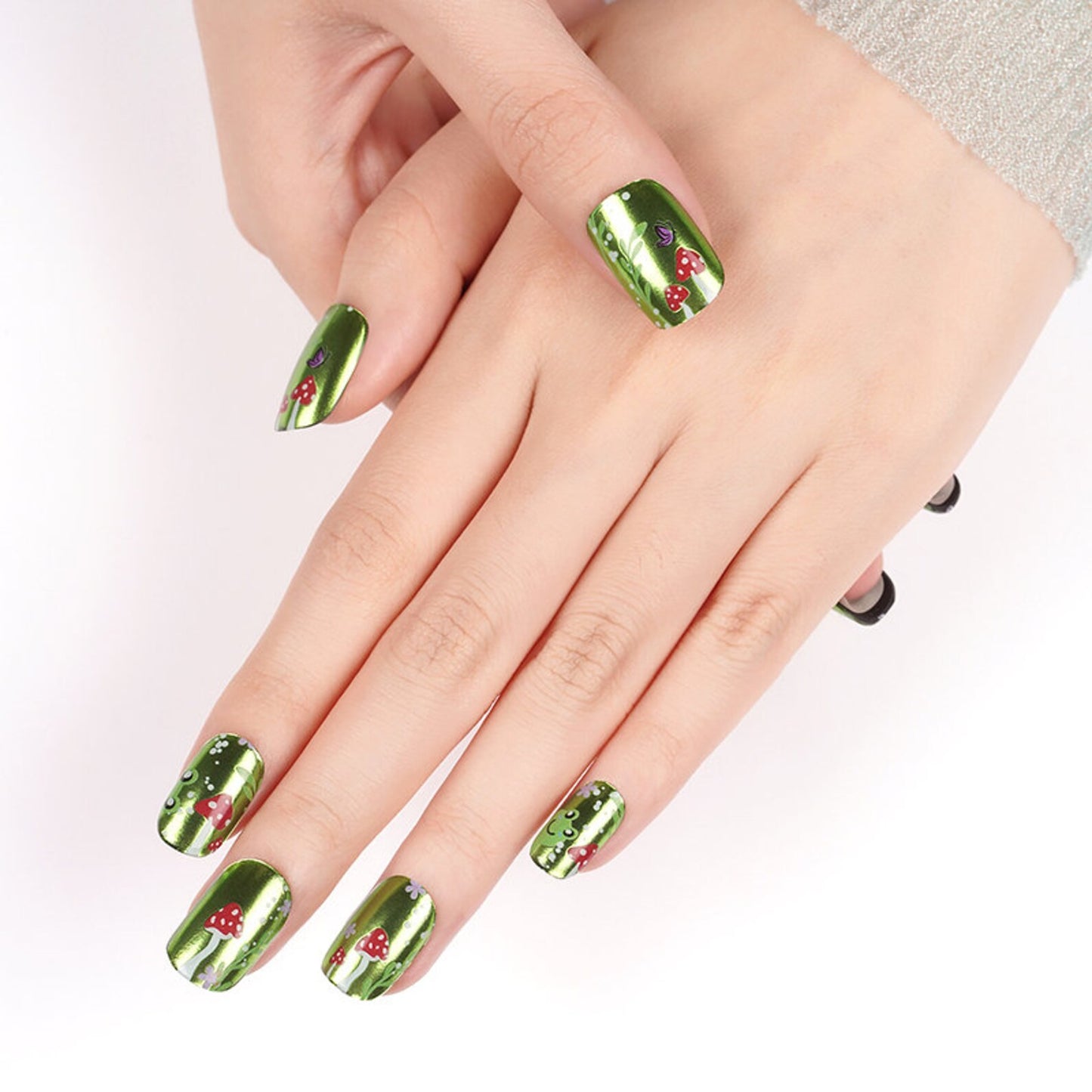 BeauMama Controversial Frog Semi Cured Gel Nail Wraps