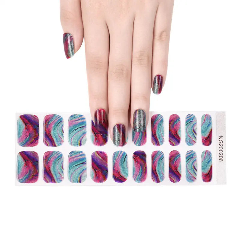 BeauMama Geode Semi Cured Gel Nail Wraps