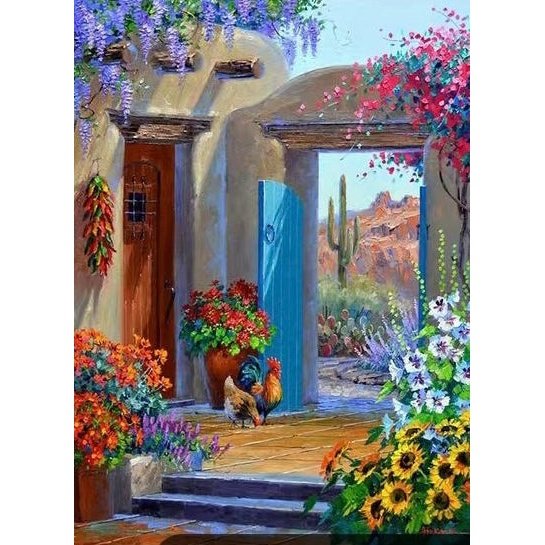 Paint-by-Numbers Kit - Mediterranean Life