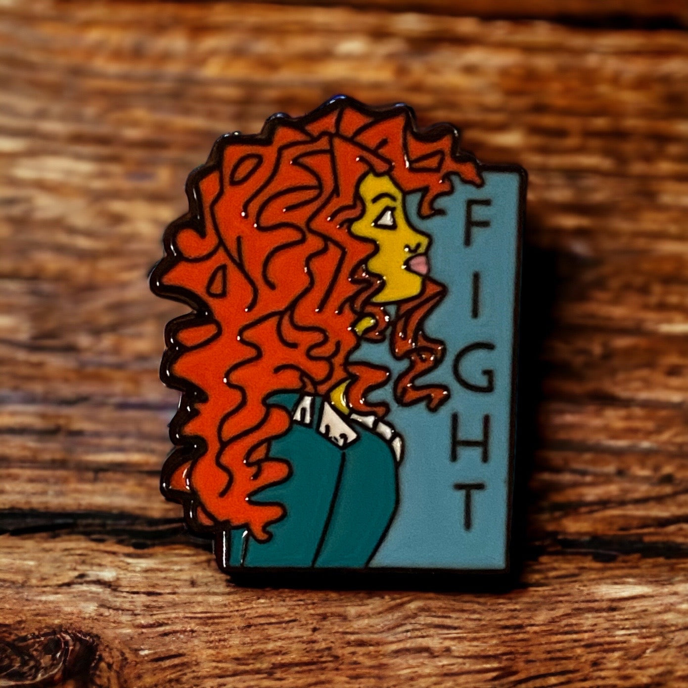 Fight Enamel Pin