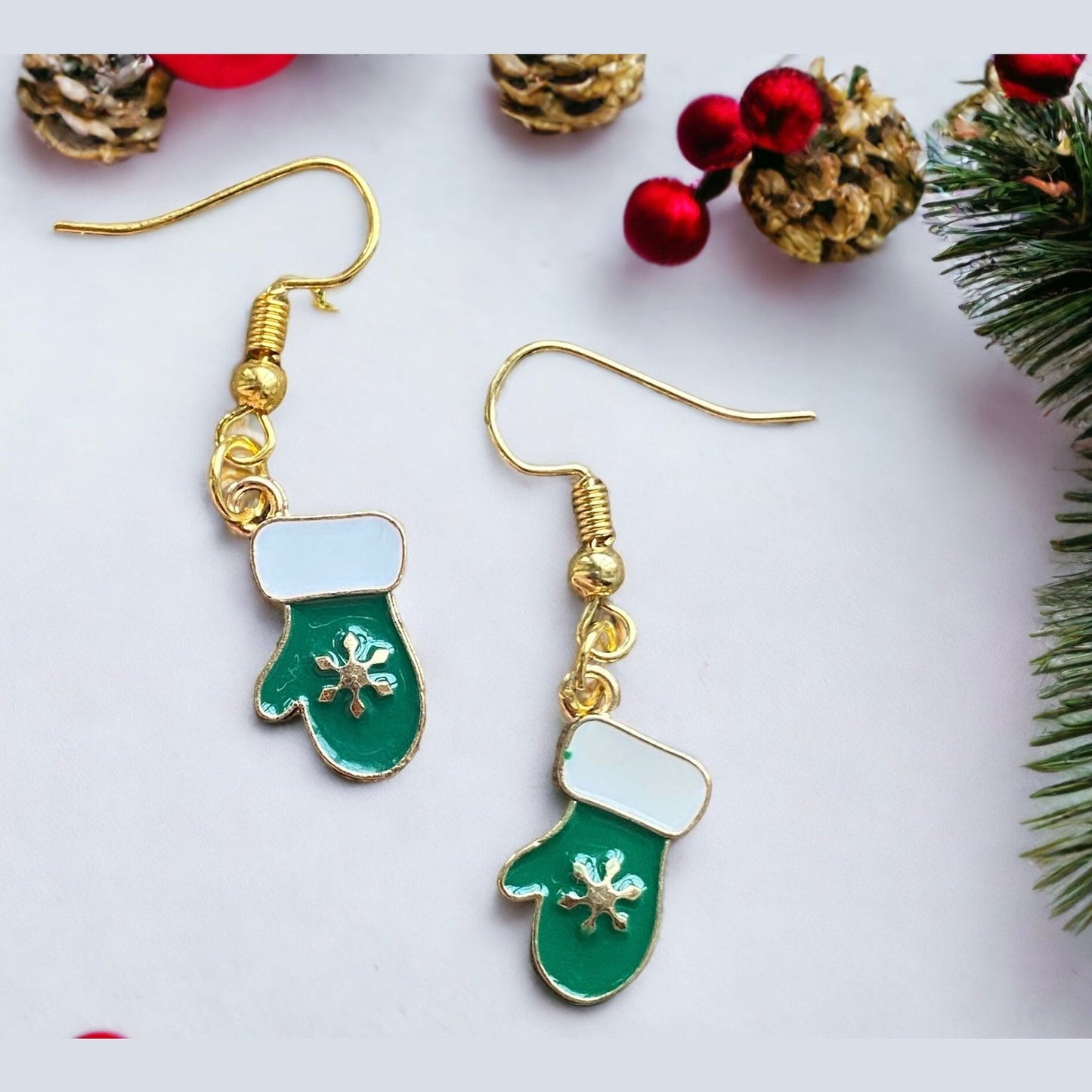 Christmas Mittens Earrings