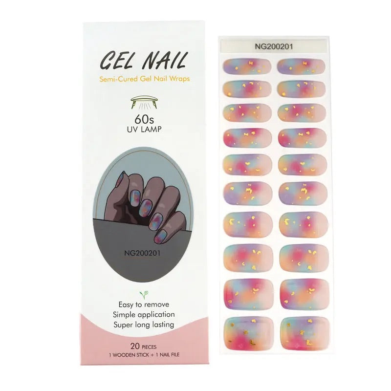 BeauMama Midas Semi Cured Nail Wraps