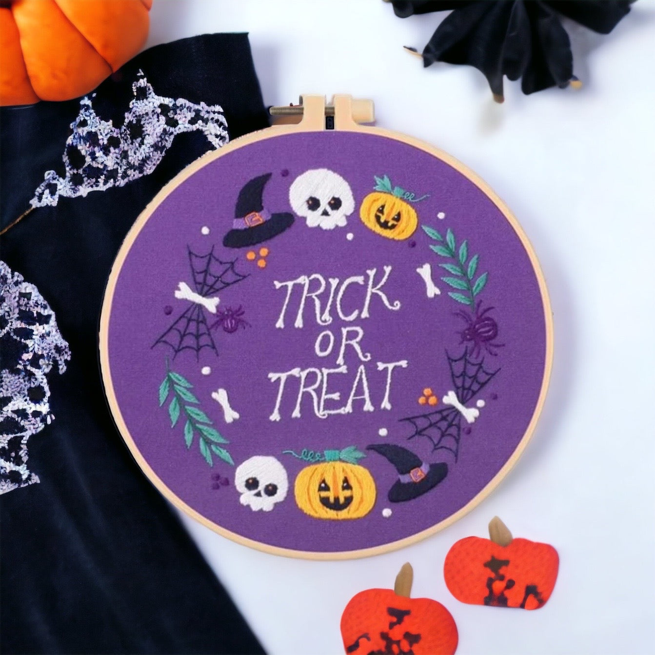 Embroidery Kit - Halloween Tricks