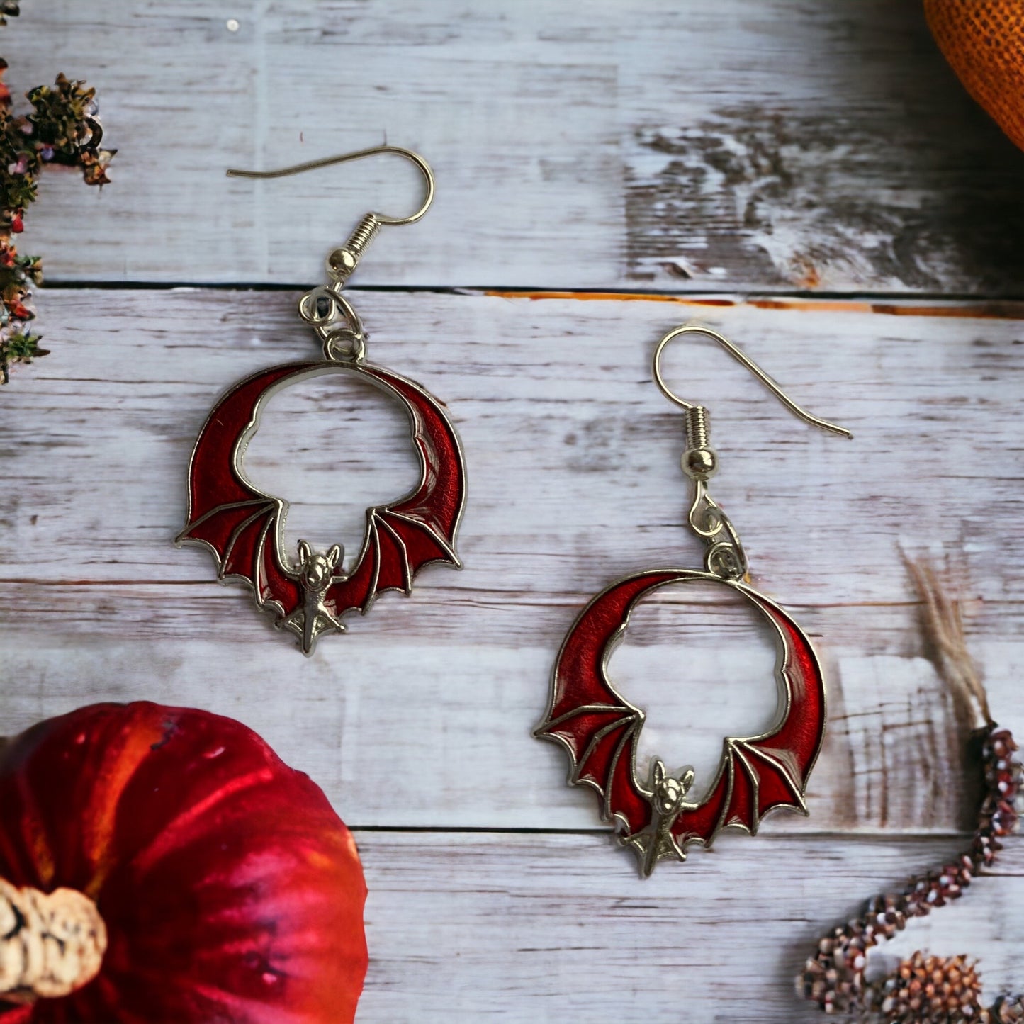 Halloween Bat Earrings