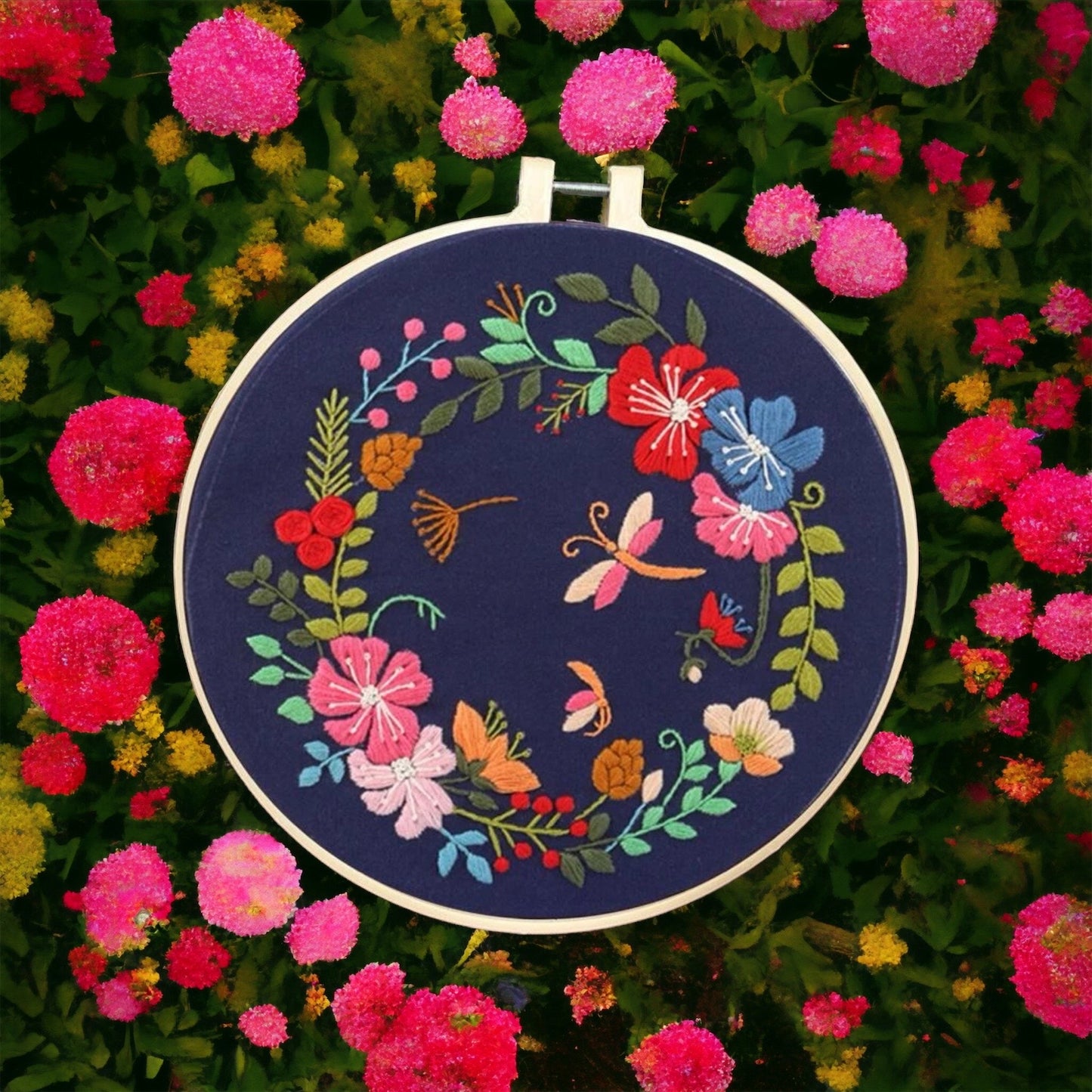 Embroidery Kit - Floral Wreath