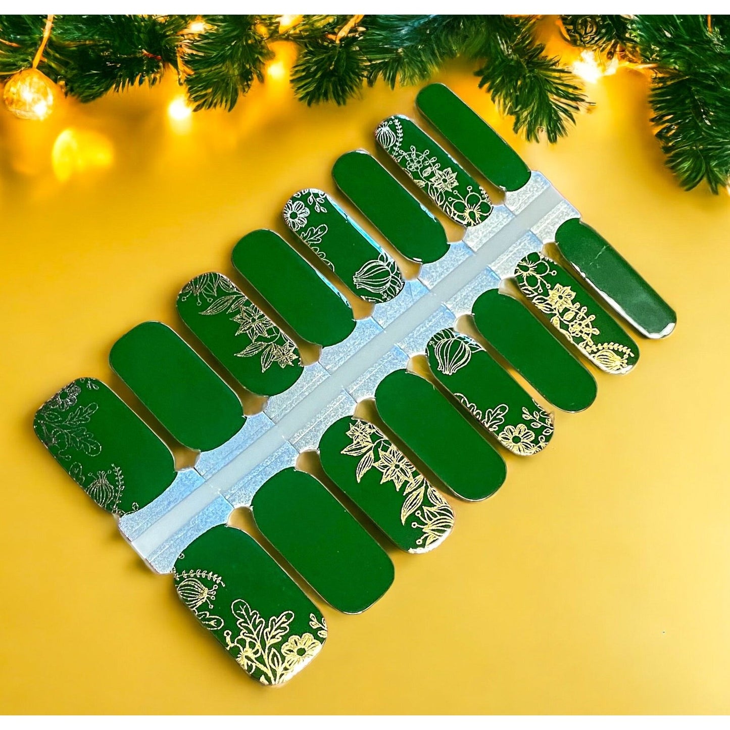 BeauMama Golden Gardens Nail Wraps