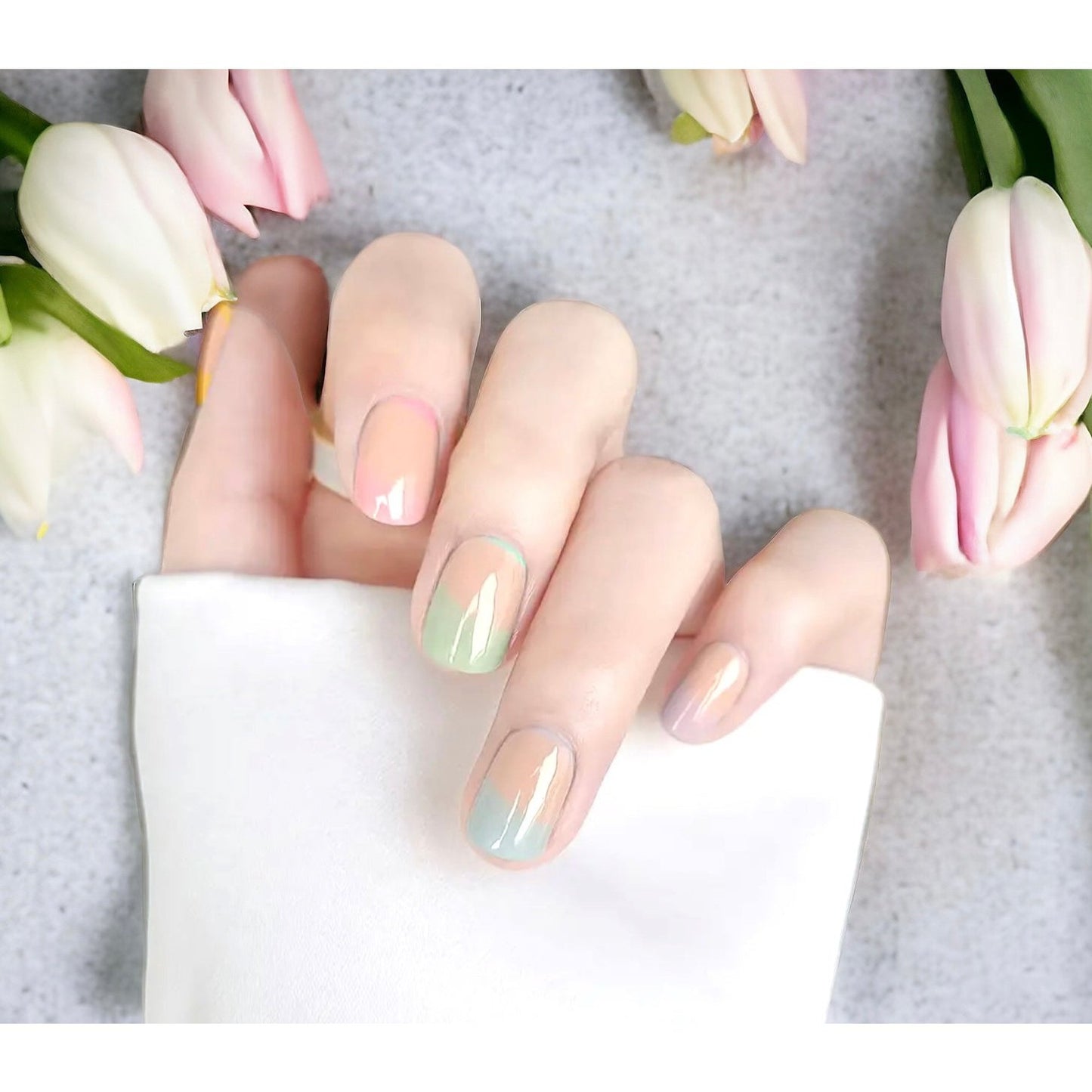 BeauMama Pretty Pastels Semi Cured Gel Nail Wraps