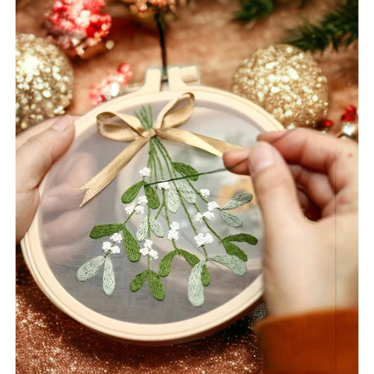 Mistletoe Embroidery Kit