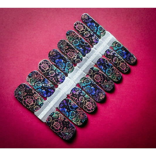 BeauMama Glimmering Garden Nail Wraps