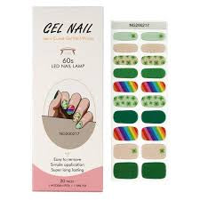 BeauMama Shamrock Wishes Semi Cured Gel Nail Wraps