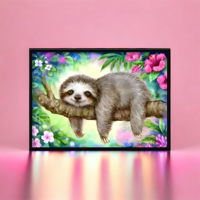 Sleepy Sloth Diamond Art Kit