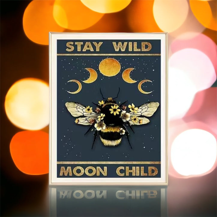 Stay Wild Moon Child Diamond Art Kit