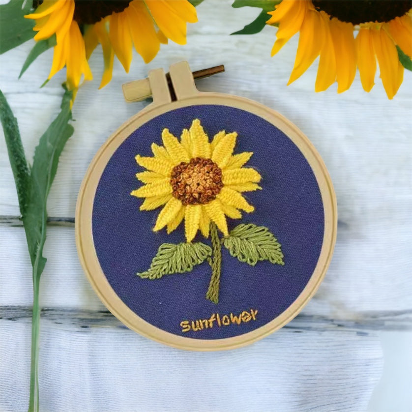 Embroidery Kit - Sunflower