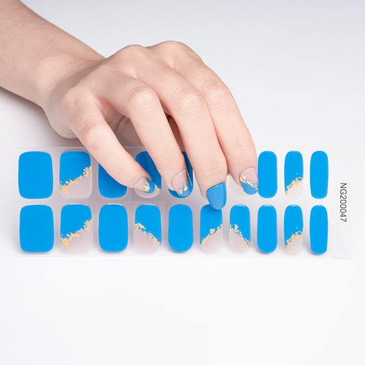 BeauMama French Blues Semi Cured Gel Nail Wraps