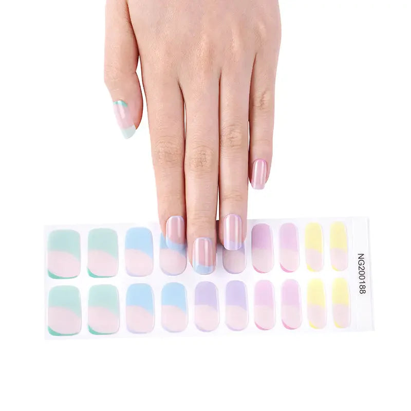 BeauMama Pretty Pastels Semi Cured Gel Nail Wraps