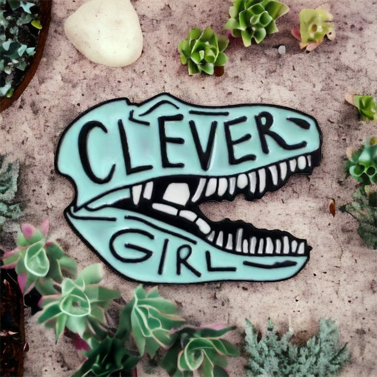 Clever Girl Raptor Enamel Pin