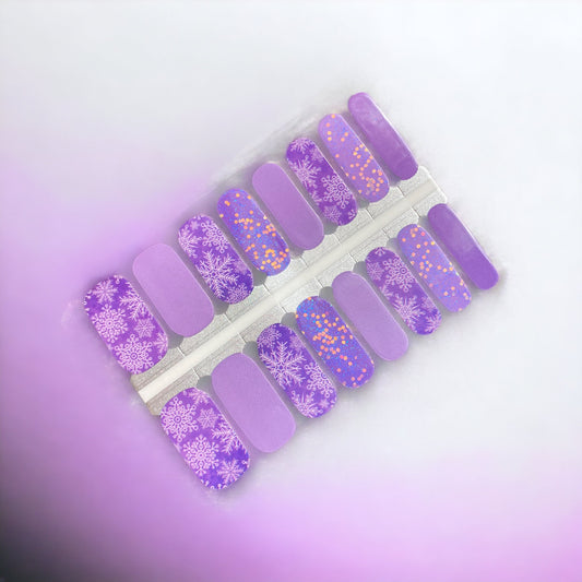 BeauMama Purple Frost Nail Wraps