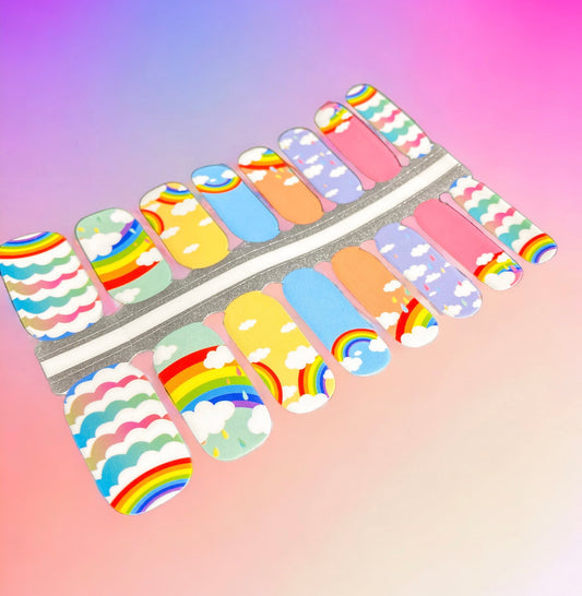 BeauMama Rainy Rainbows Nail Wraps