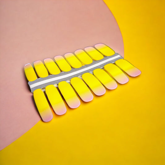 BeauMama Lemon Blush Nail Wraps