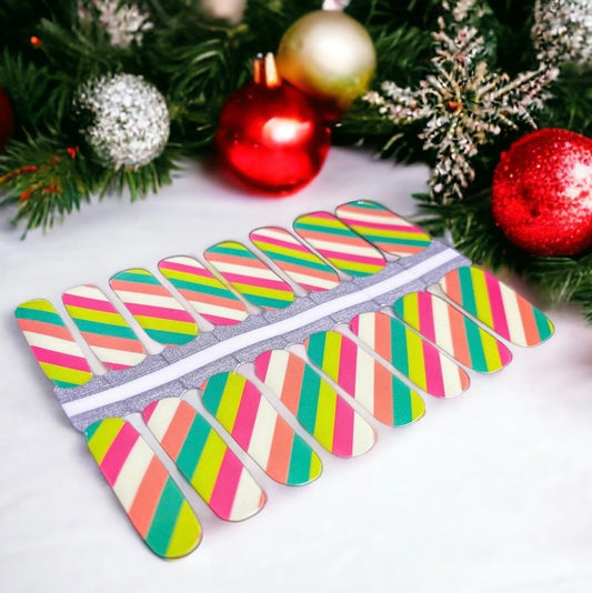 BeauMama Candy Cane Nail Wraps