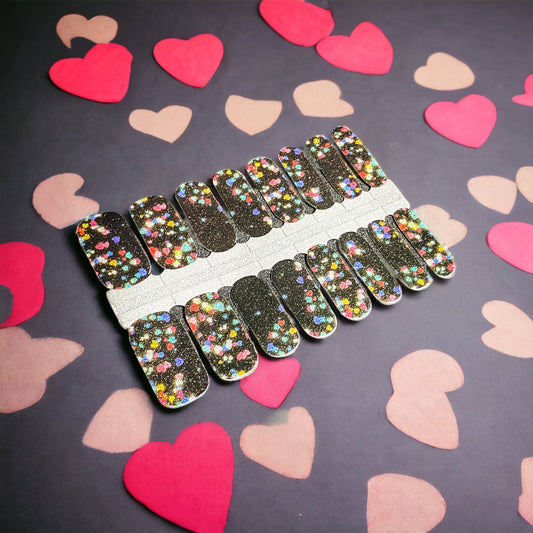 BeauMama Black Heart Nail Wraps