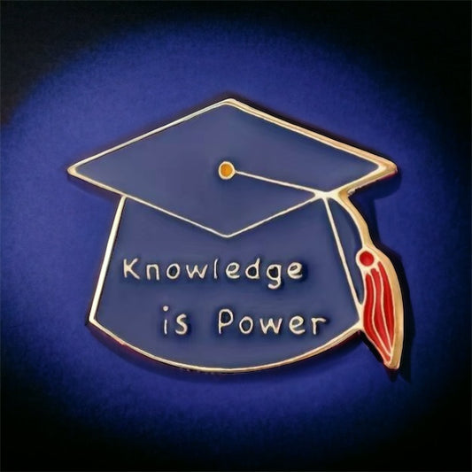 Knowledge is Power Enamel Pin