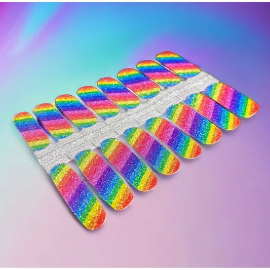 BeauMama Rainbow Glitter Nail Wraps