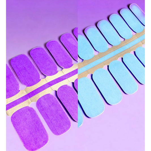 BeauMama Purple/Blue Thermal Colour Changing Nail Wraps