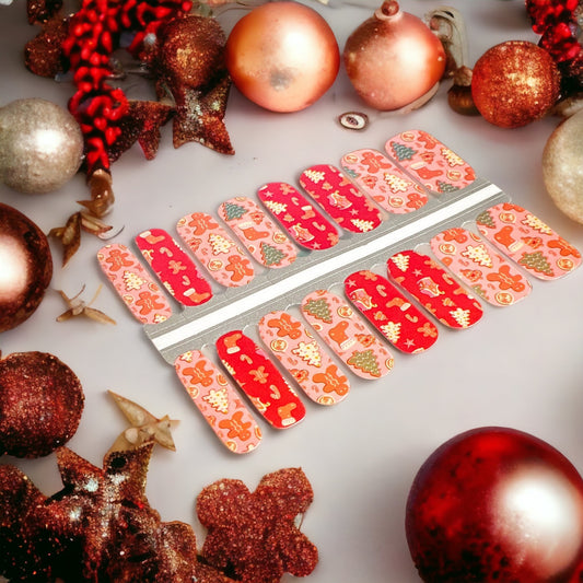 BeauMama Christmas Cookies Nail Wraps