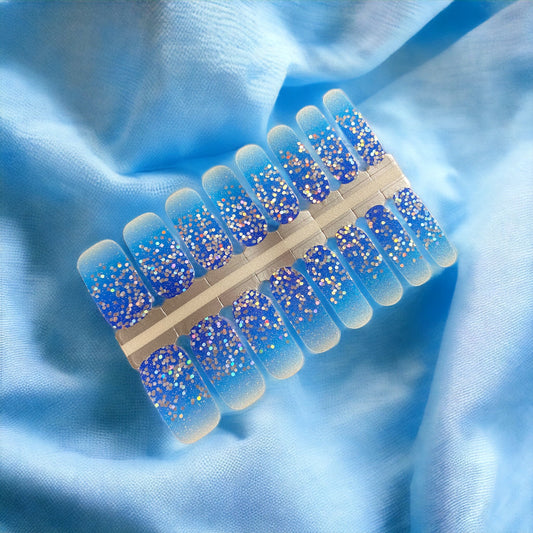 BeauMama Sapphire Sparkle Nail Wraps