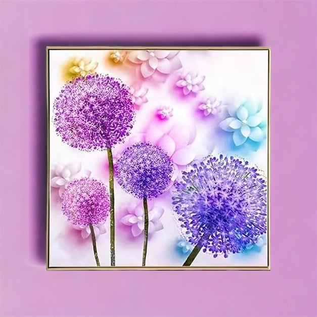 Dandelions in Pastel Diamond Art Kit