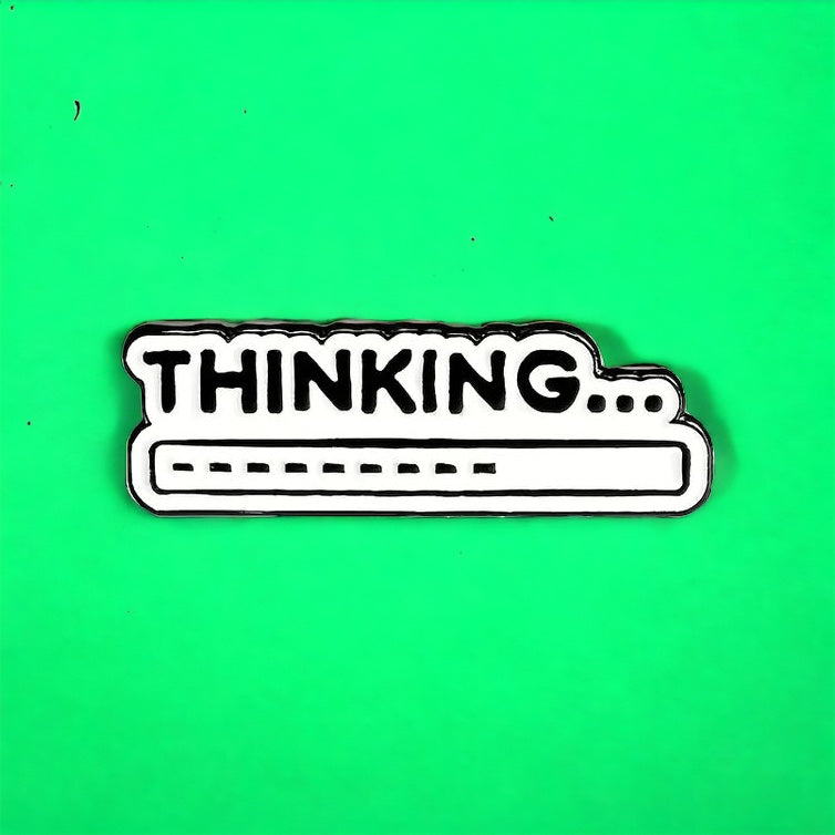 Thinking Enamel Pin